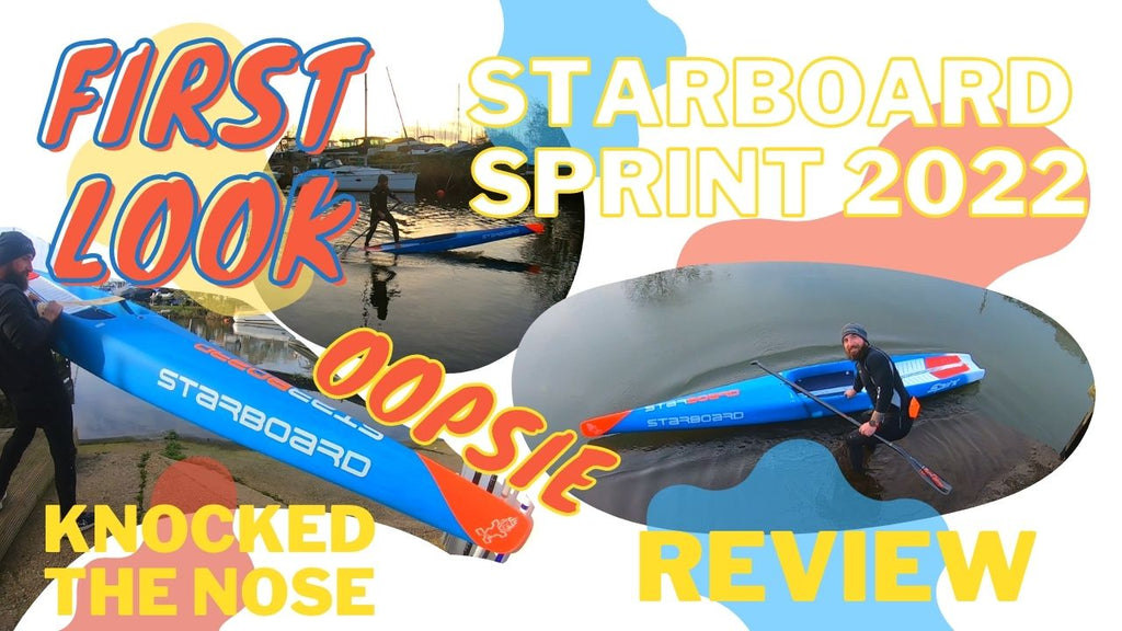 starboard sprint 23" 2022 full carbon new board review at the sup store christchurch