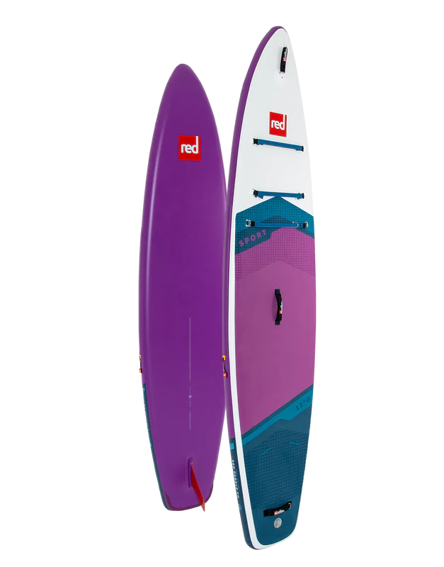 Red Paddle Co 11'0" Purple Sport Inflatable Paddle Board Package 2024 - The SUP Store