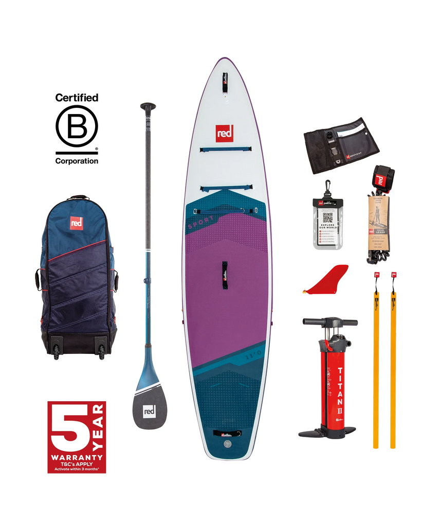 Brand New Red Paddle Co 11'0" Sport Blue & Purple Colourway - The SUP Store