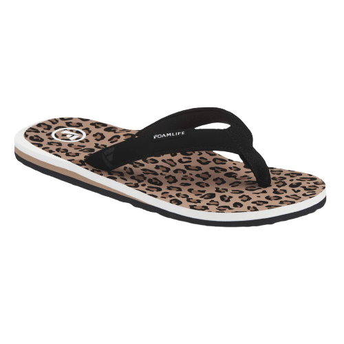 Foamlife Zikat Leopard Flip Flops - The SUP Store
