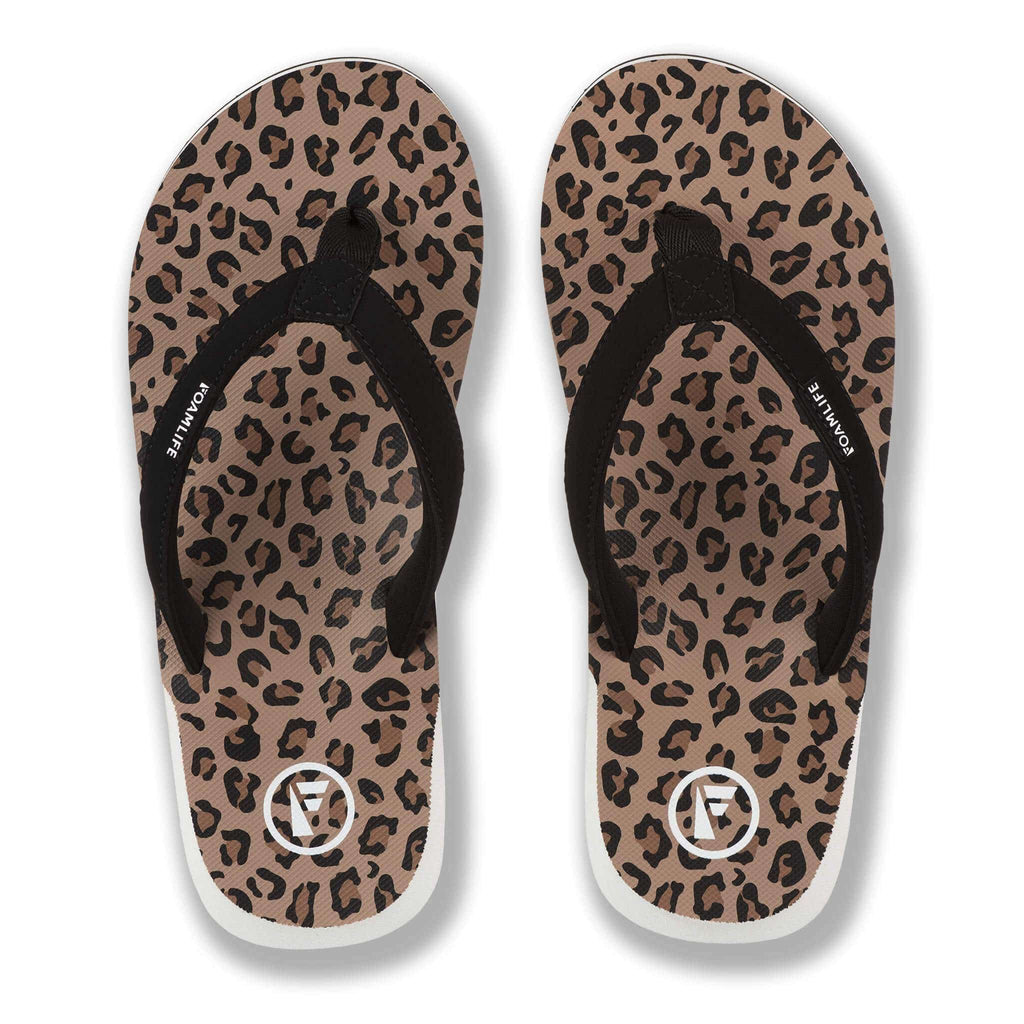 Foamlife Zikat Leopard Flip Flops - The SUP Store