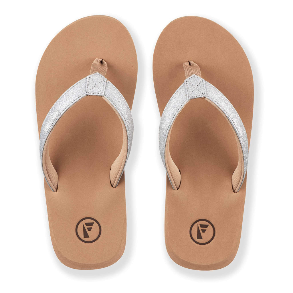 Foamlife Zani Silver Flip Flops - The SUP Store