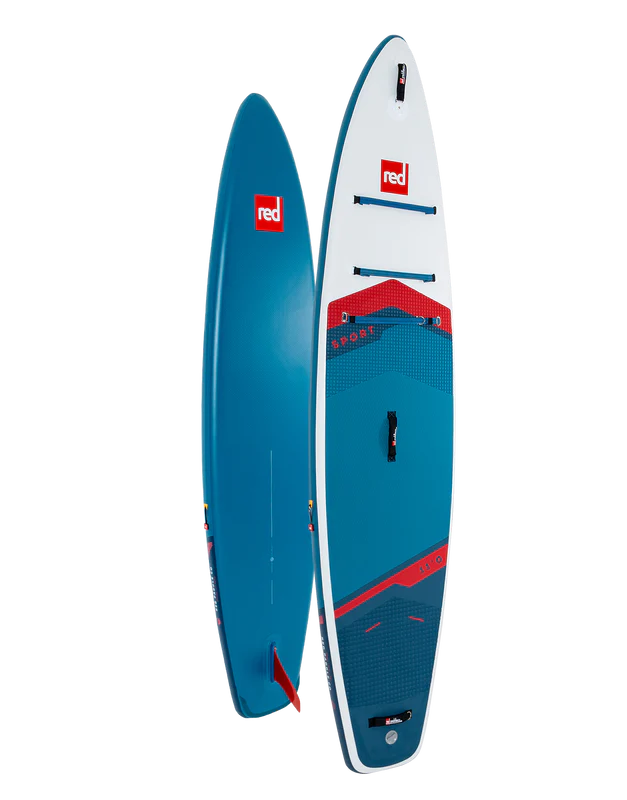 Red Paddle Co 11'0" Blue Sport Inflatable Paddle Board Package 2024 - The SUP Store