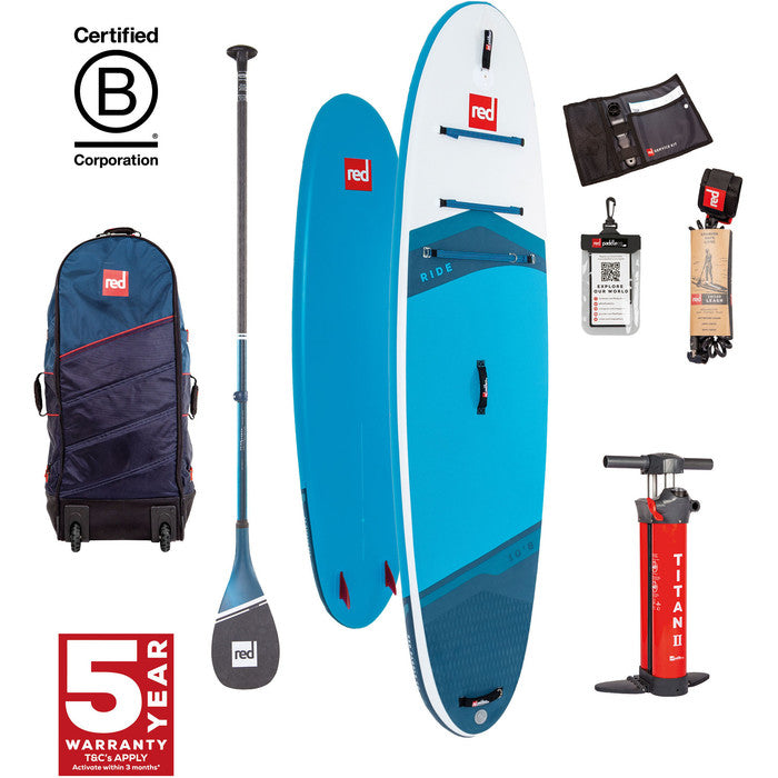 Red Paddle 10'2" Ride MSL Inflatable Paddle Board 2024 - The SUP Store