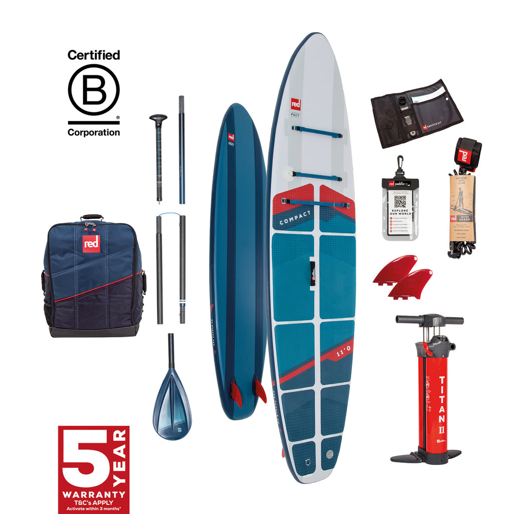 Red Paddle 11' Co MSL PACT Inflatable Paddle Board Package 2024 - The SUP Store