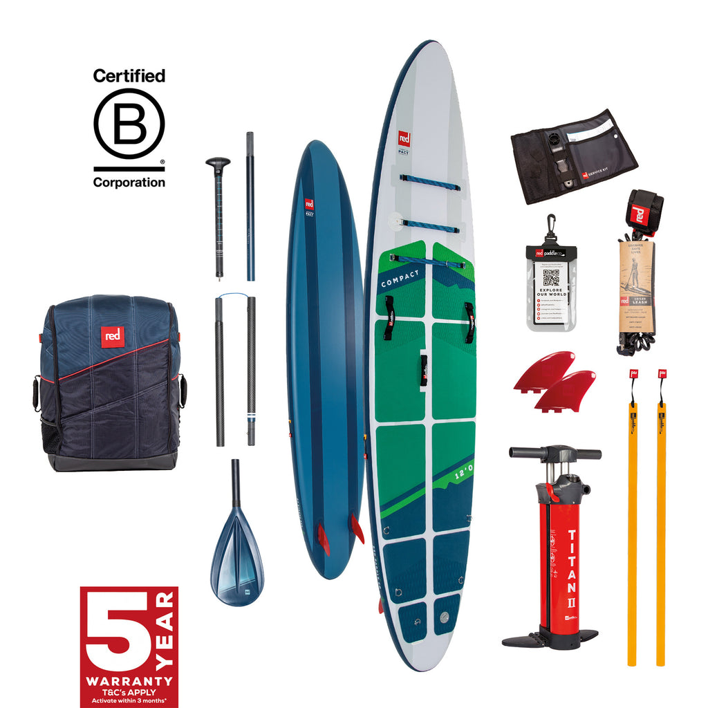 Red Paddle 12' Co MSL PACT Inflatable Paddle Board Package 2024 - The SUP Store