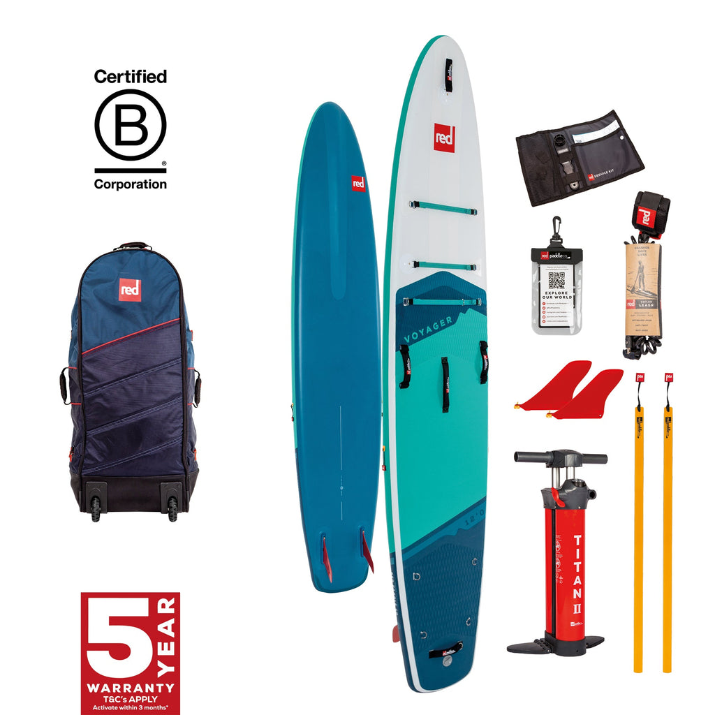 Red Paddle Co Voyager 12' - 12'6 - 13'2 Adventure RangeRed paddle co| The SUP Store | Christchurch Dorset
