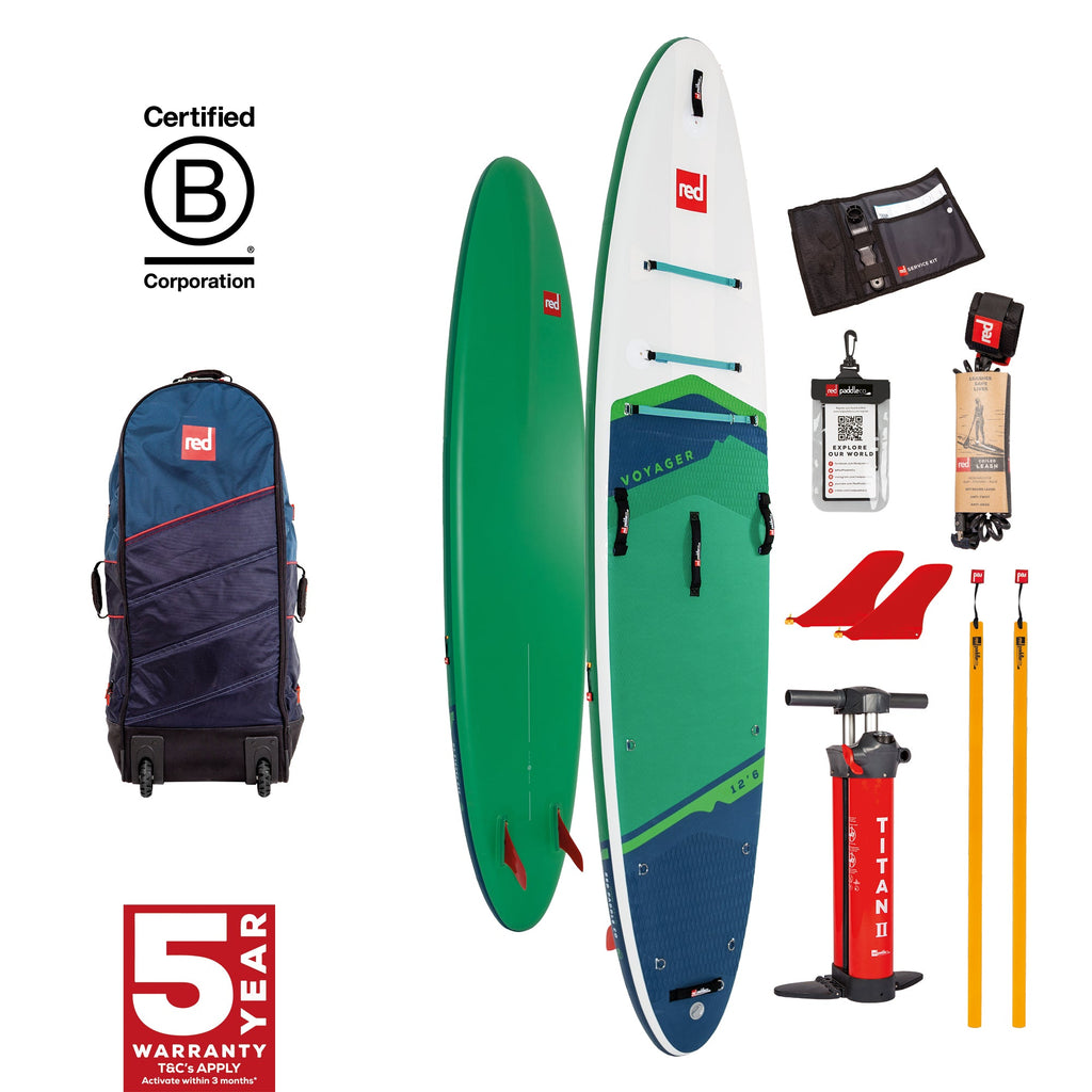 Red Paddle Co Voyager 12' - 12'6 - 13'2 Adventure RangeRed paddle co| The SUP Store | Christchurch Dorset